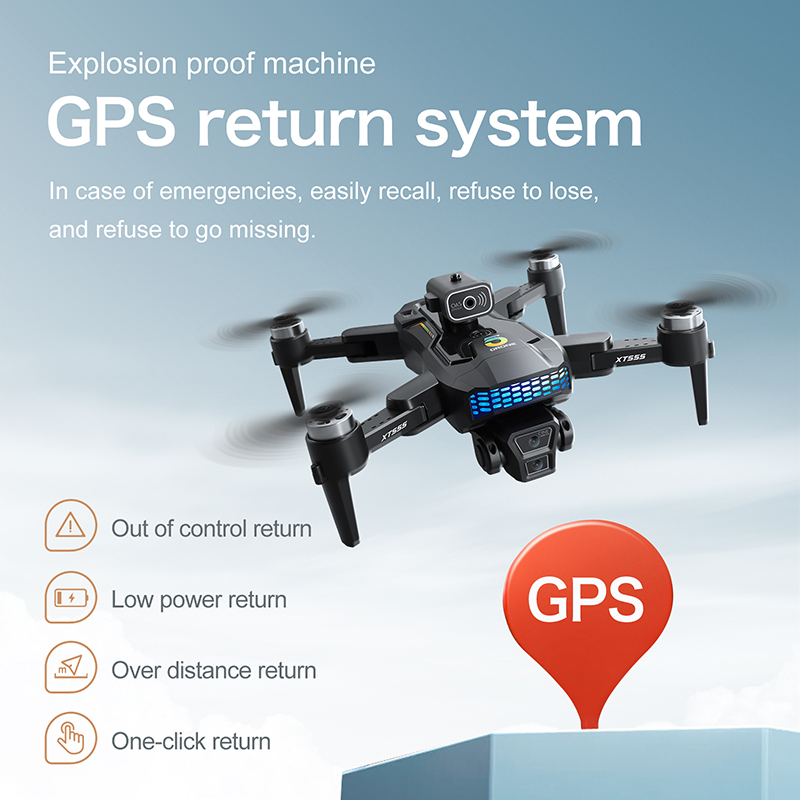 Yeni XT555 GPS RC Drone Kamera - Drone Kit With Camera incelemesi ve fiyatı